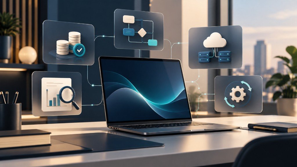 Concepto de retorno de un piloto de inteligencia artificial: coste, proceso, nube, automatización y análisis de datos