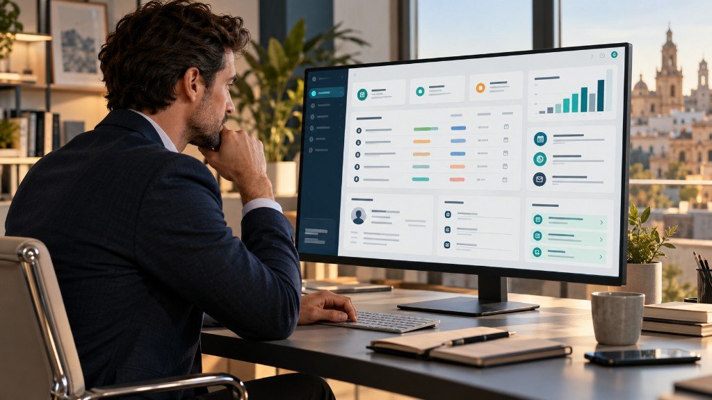 Comercial revisando el estado de oportunidades y seguimientos en el CRM